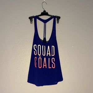 Blue “Squad Goals” workout top from Aeropostale